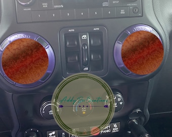 Rust speckled Air Vent Decals/AC Vent Decals Overlay