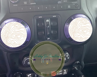 Topography air vent/AC vent decals