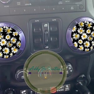 Daisy air vent decals
