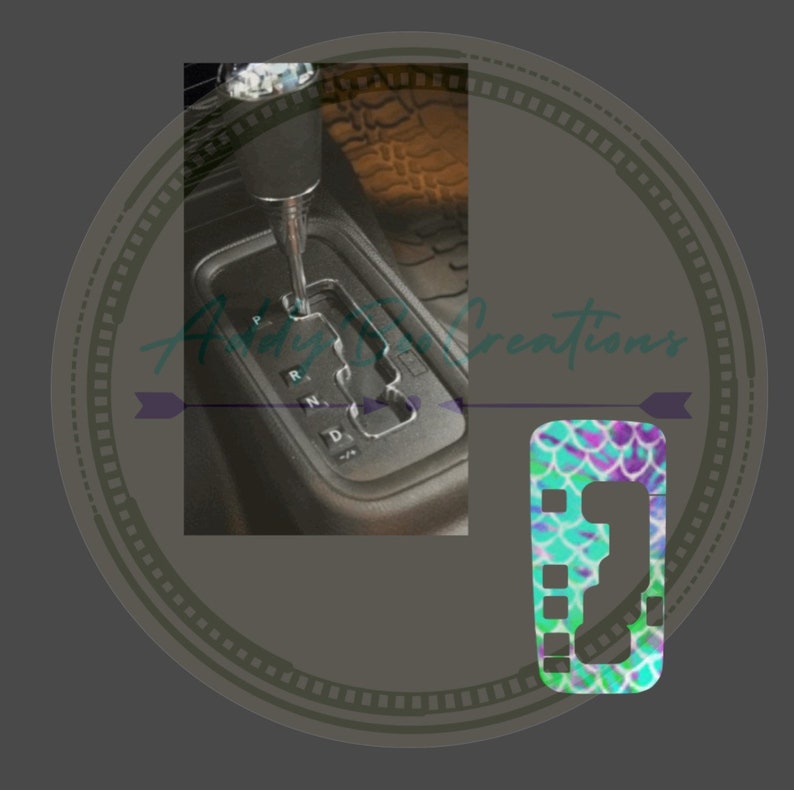 Tie dye themed gear shift plate decals *READ DESCRIPTION Mermaid Tie Dye