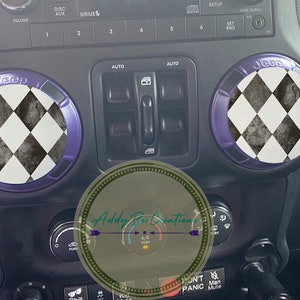 Harlequin air vent/AC vent decals