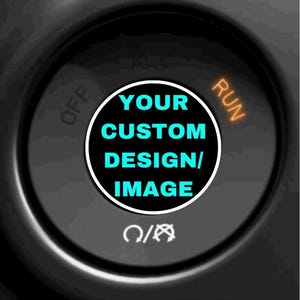 Custom push to start button decals