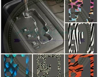 Animal print gear shift plate decals *READ DESCRIPTION