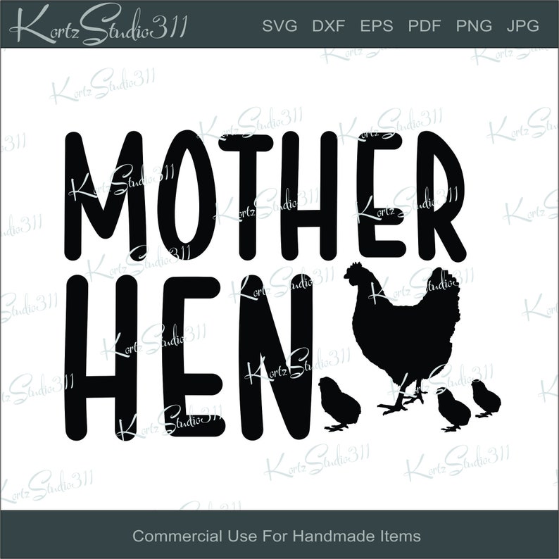 Download SVG Mother Hen Instant Download Personal and Commercial | Etsy