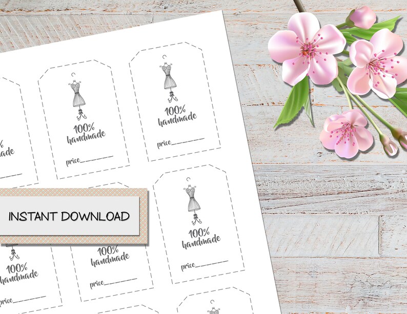 100% Homemade Label - Charge Tag - Printable Tag - Electronic Obtain - Do it yourself Tag Template - KS125 image relating to Price Tag Printable named 100% Home made Label - Rate Tag - Printable Tag - Electronic Down load - Do it yourself Tag Template - KS125