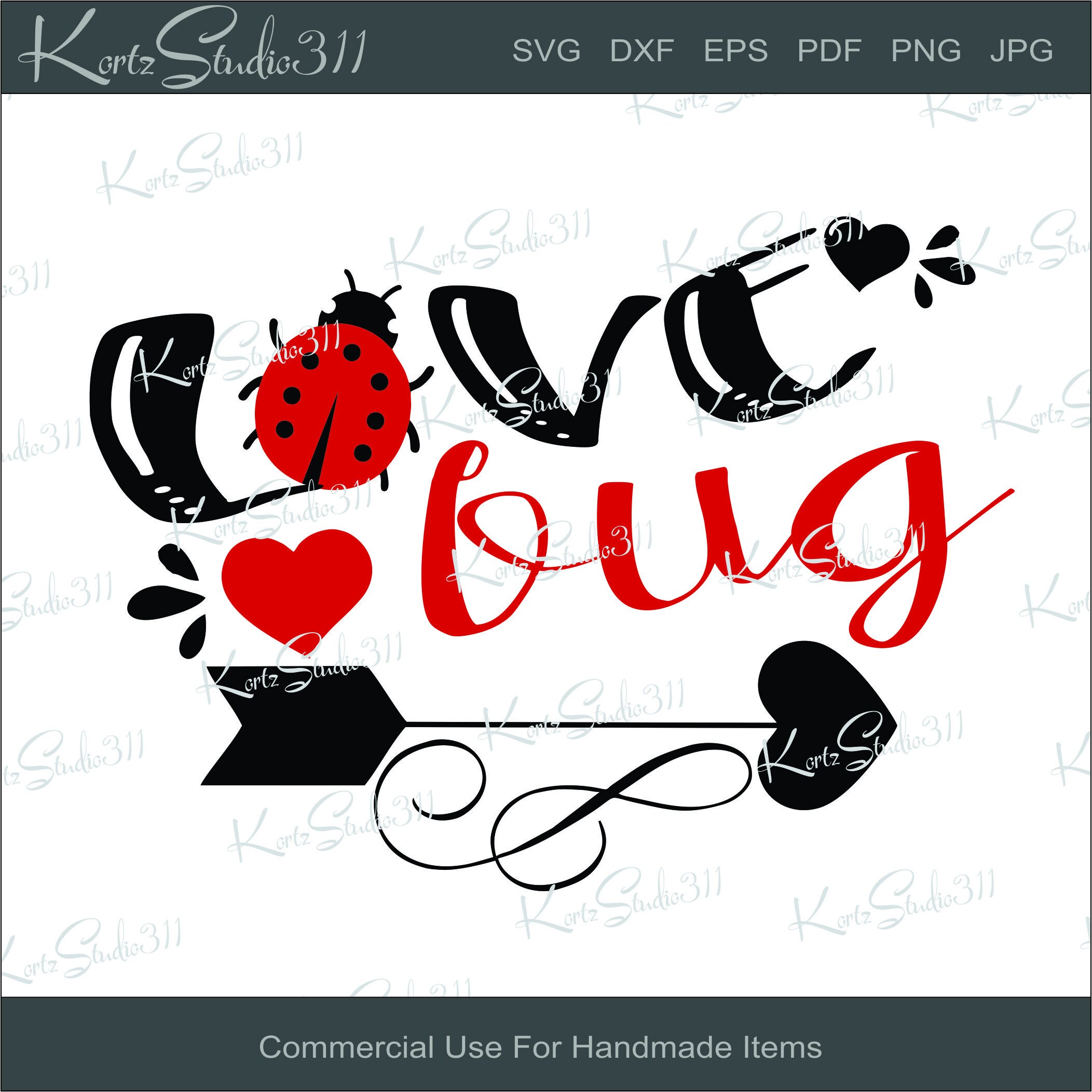 SVG Love Bug - Instant Download - Eps - Dxf - Cut File - for Cricut ...