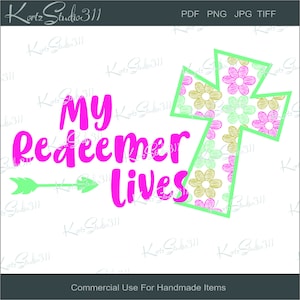 My Redeemer Lives - Screen Print - Sublimation Transfer - T-Shirt Design - Instant Download - Digital Graphics - sp101