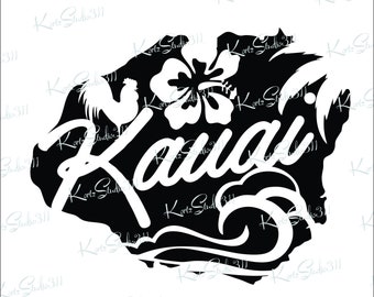 SVG Kauai - Instant Download - Personal and Commercial Use Cut File - svg366