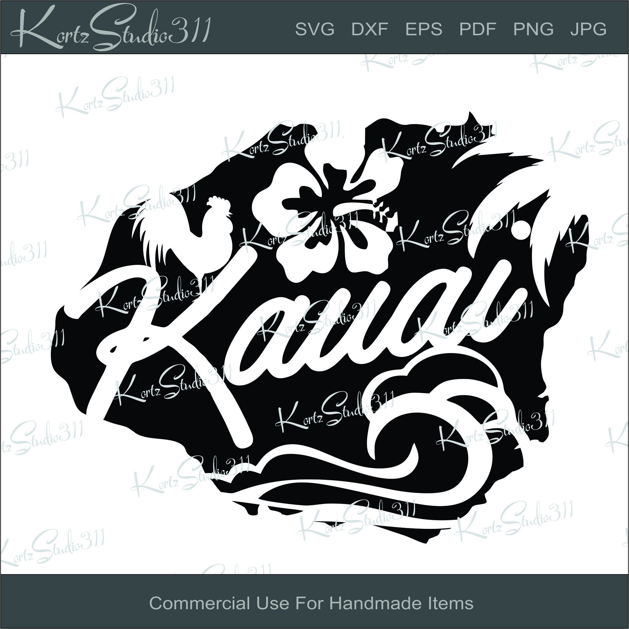 SVG Kauai Instant Download Personal and Commercial Use Cut Etsy