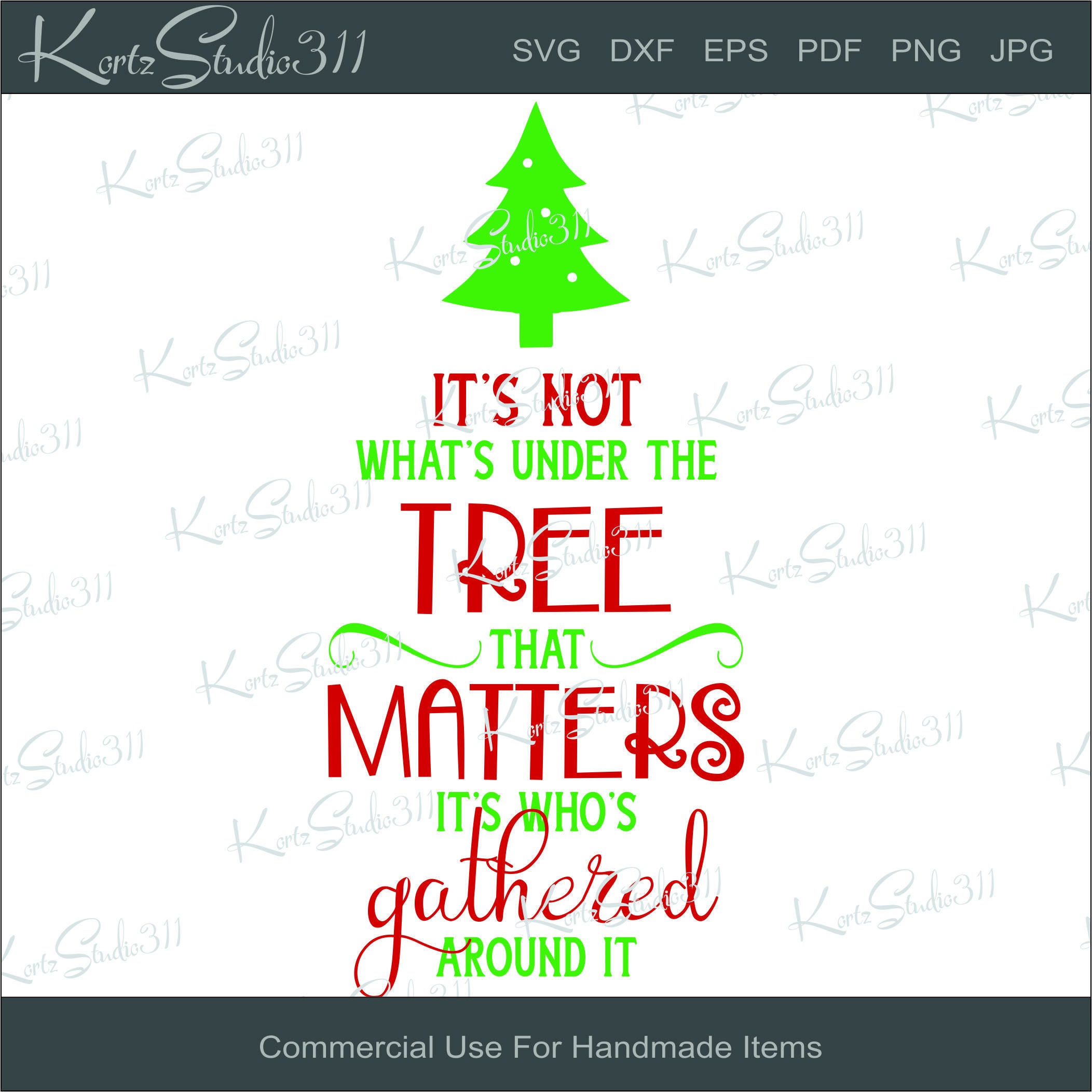 SVG It's Not What's Under the Tree.. Instant - Etsy