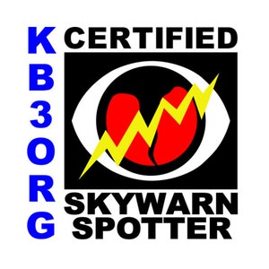 Personalized Amateur Ham Radio Vehicle Magnet SkyWarn Storm Chaser