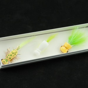 4FLY_1374 Gurgler Flies Box of 3 Hand Tied Flies Fly Fishing 1374