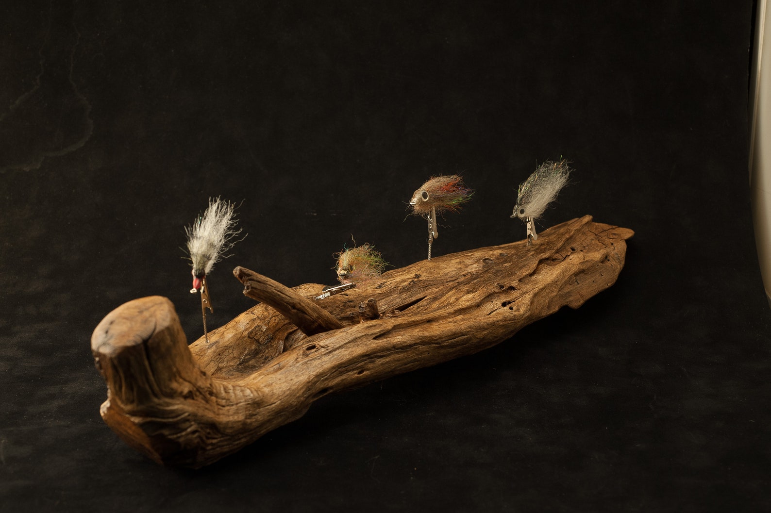 1DRF_1206 Upcycled Driftwood Fly Display Handmade Hand Tyed Etsy