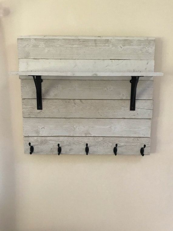 Entryway Coat Rack With Shelf Decorative Coat Rack With Etsy