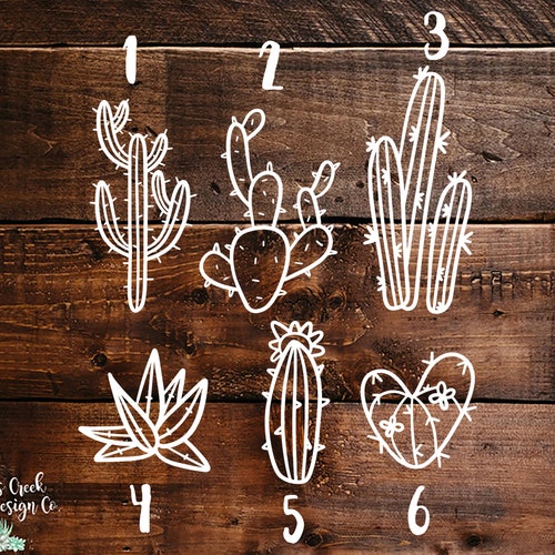 Saguaro Cactus Decal Desert Decal Cacti Car Decal Yeti Etsy