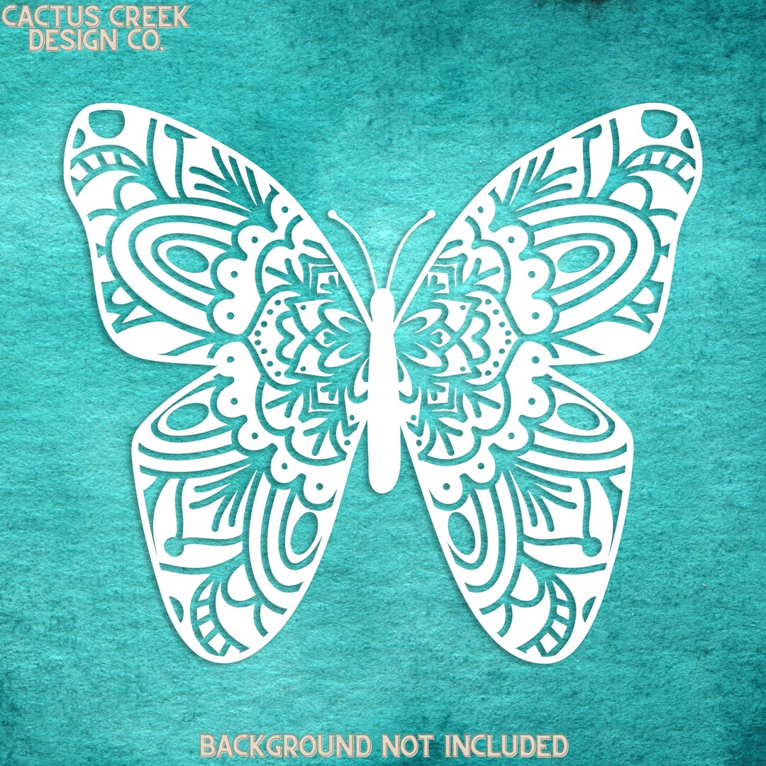 Butterfly Mandala Decal | Nature | Vinyl Decal - Etsy