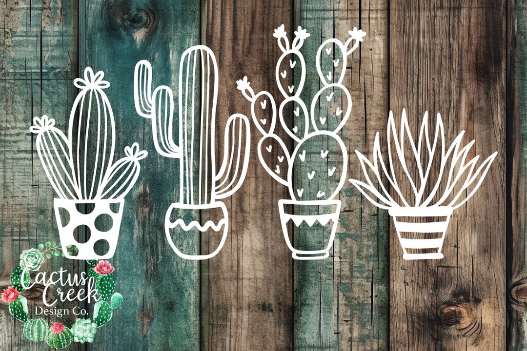 Potted Cactus Decal Desert Decal Cacti Car Decal Yeti Decal Cup Decal Laptop Decal Tumbler Decal