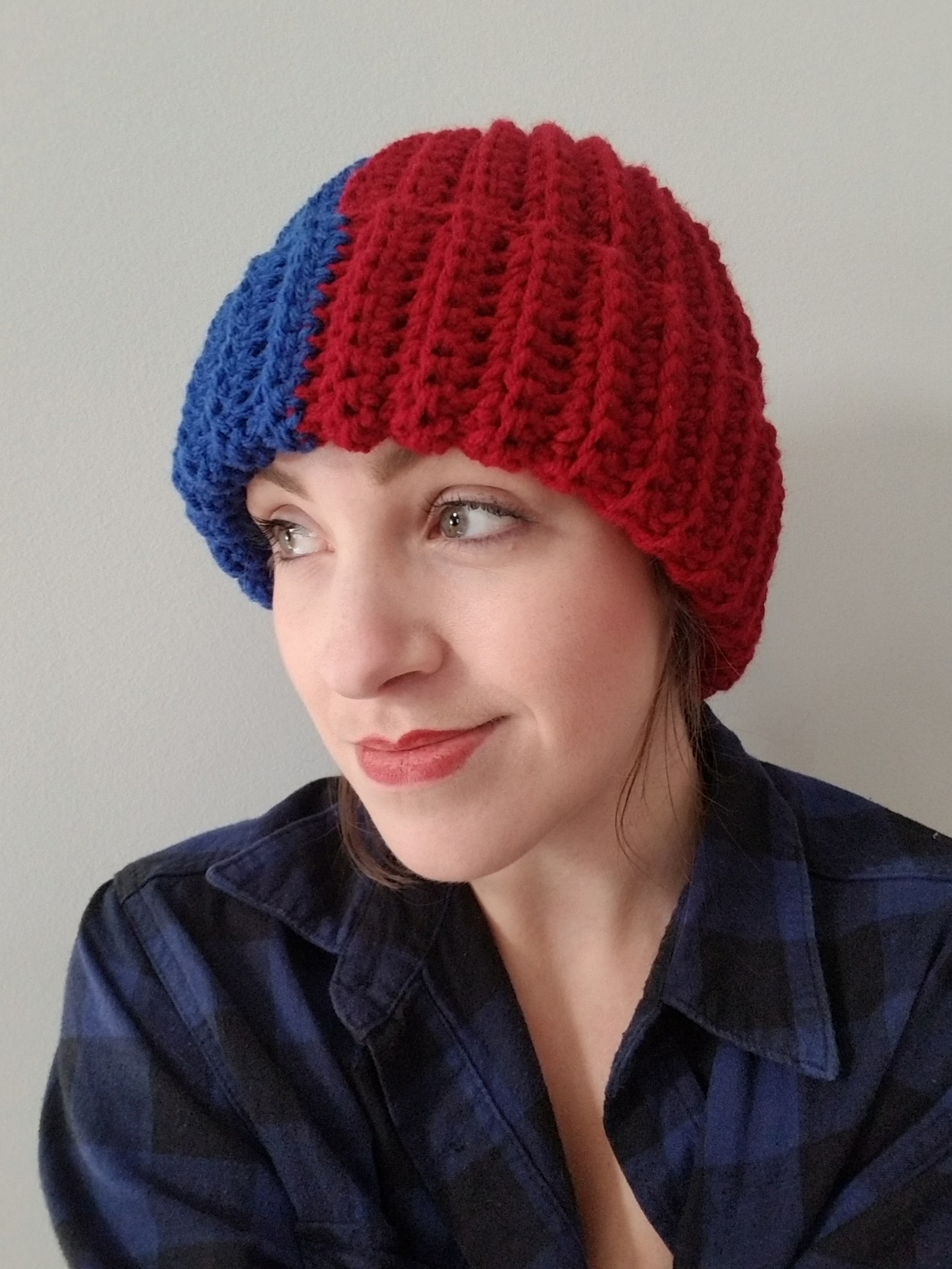 Two Tone Beanie Etsy