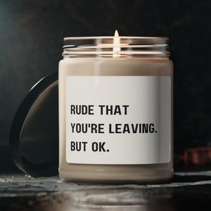Rude That You're Leaving, Going Away Gift for Co-Worker, Goodbye Present for Work Friend, New Job Gift, Promotion Gift for Team Member, Boss
