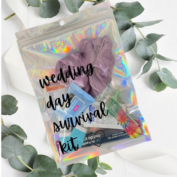 Wedding Day Emergency Kit, Bridesmaid Emergency Kit, Wedding Emergency Kit, Wedding Day Gift, Bridesmaid Gift, Hangover Kit, Recovery Kit