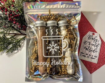 Hot Chocolate Kit, Hot Chocolate Favors, Hot Chocolate Gift, Secret Santa Gift, Co-Worker Gift, Employee Gift, Bulk Christmas Gift, Holiday