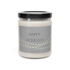 Christmas Gifts for Coworkers, Happy Holidays Candle, Gifts for Employees, Office Secret Santa Gift, Gift for Work Friend, Bulk Gifts, Boss