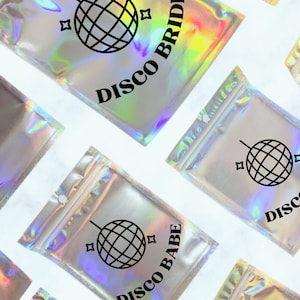 Disco Babe, Disco Bride, Stayin&#39; Alive Hangover Kit Bag, Disco Bachelorette, Hangover Kit, Hangover Bag, Groovy, Hangover Recovery Kit
