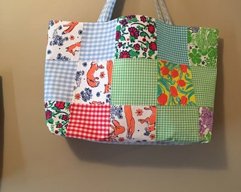 Patchwork Tote Bag