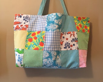 Patchwork Tote Bag