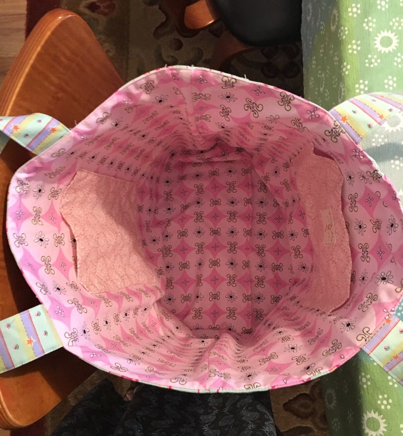 Handmade Quilted Tote Bag: Colorful Patchwork Design - Etsy