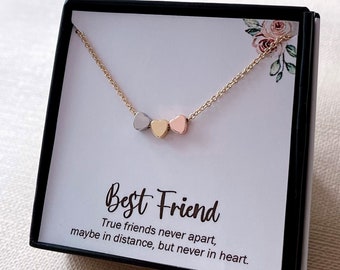 Minimalist Heart Necklace For Best Friends Gifts for Friends Friendship Jewelry Family Gift Mothers Necklace Mother Daughter Gift Birthday