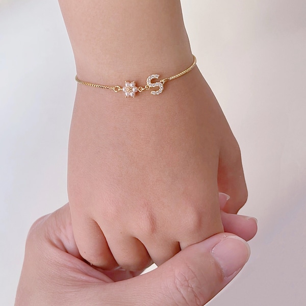 Flower Girl Gift Flower Girl Bracelet Cadeaux pour Flower Girl Personnalisé Mariage Flower Girl Bijoux Cadeau pour tout-petit Girl Little Girl Gift