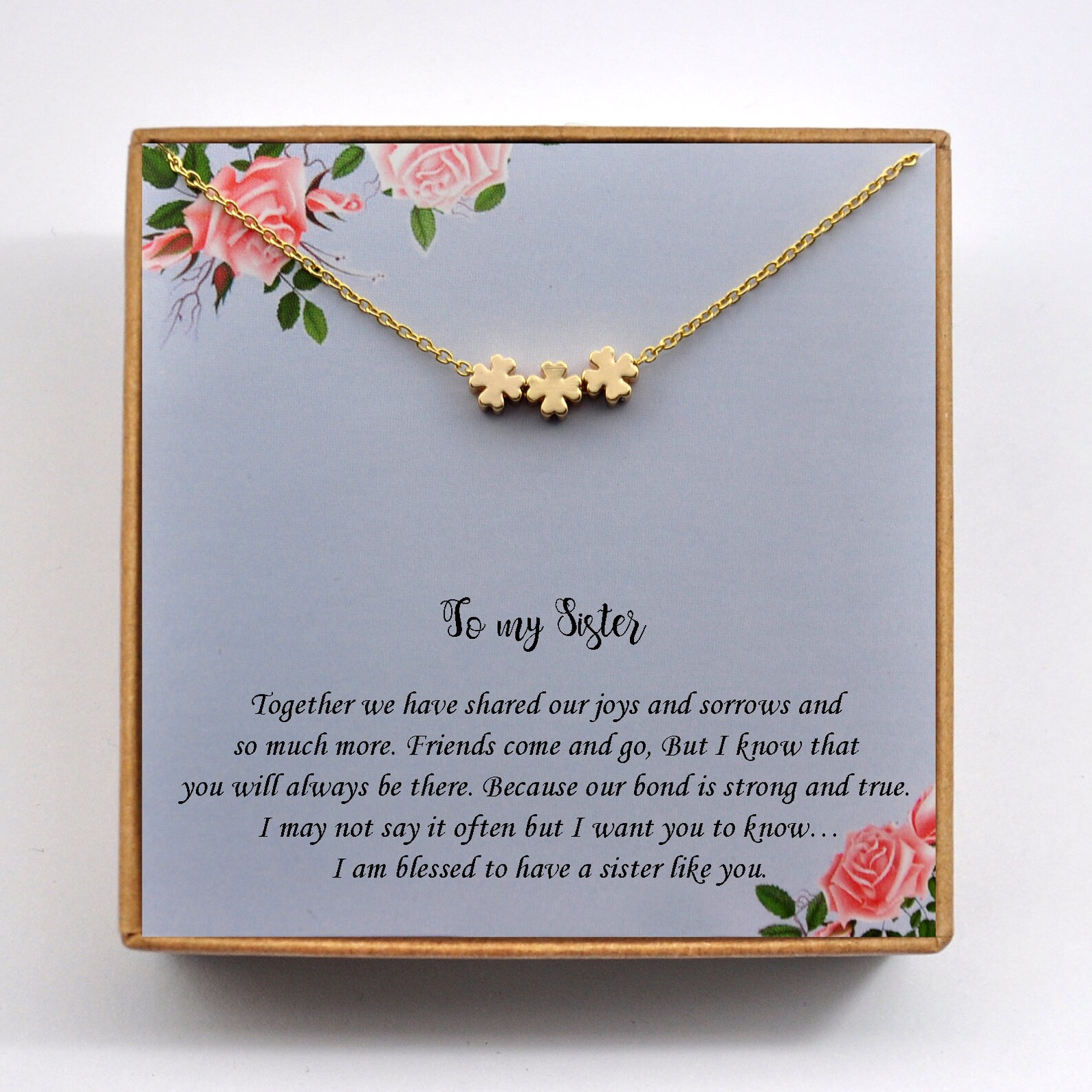 To my Sister Gift Gift for Sisters Sisters Necklace Best Etsy