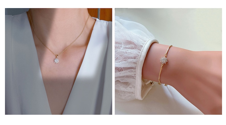 Personalized Sister-in-Law Gift, Sister in Law Bracelet, Sister of the Groom, Sister Gift, Cubic Zirconia Flower Slide Adjustable Bracelet image 2