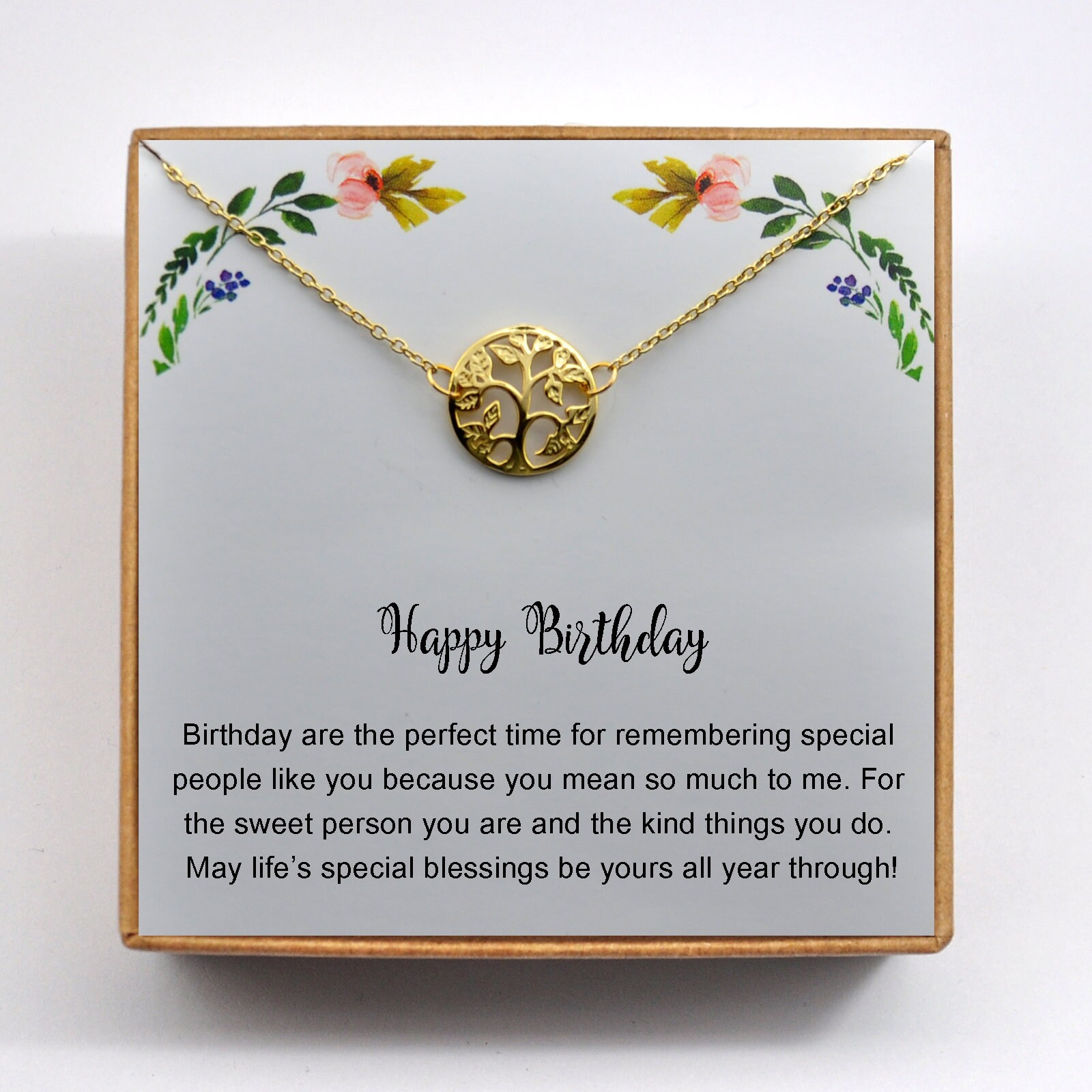 Birthday Gifts Birthday Card Jewelry Birthday Gift for Her Etsy