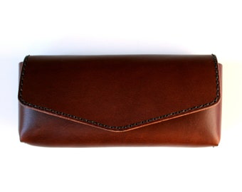 Brown Glasses Case, Sunglasses Case, Leather Glasses Case, Basic Clutch, Brown Clutch, Brown Leather Case, Clutch, Leather Clutch