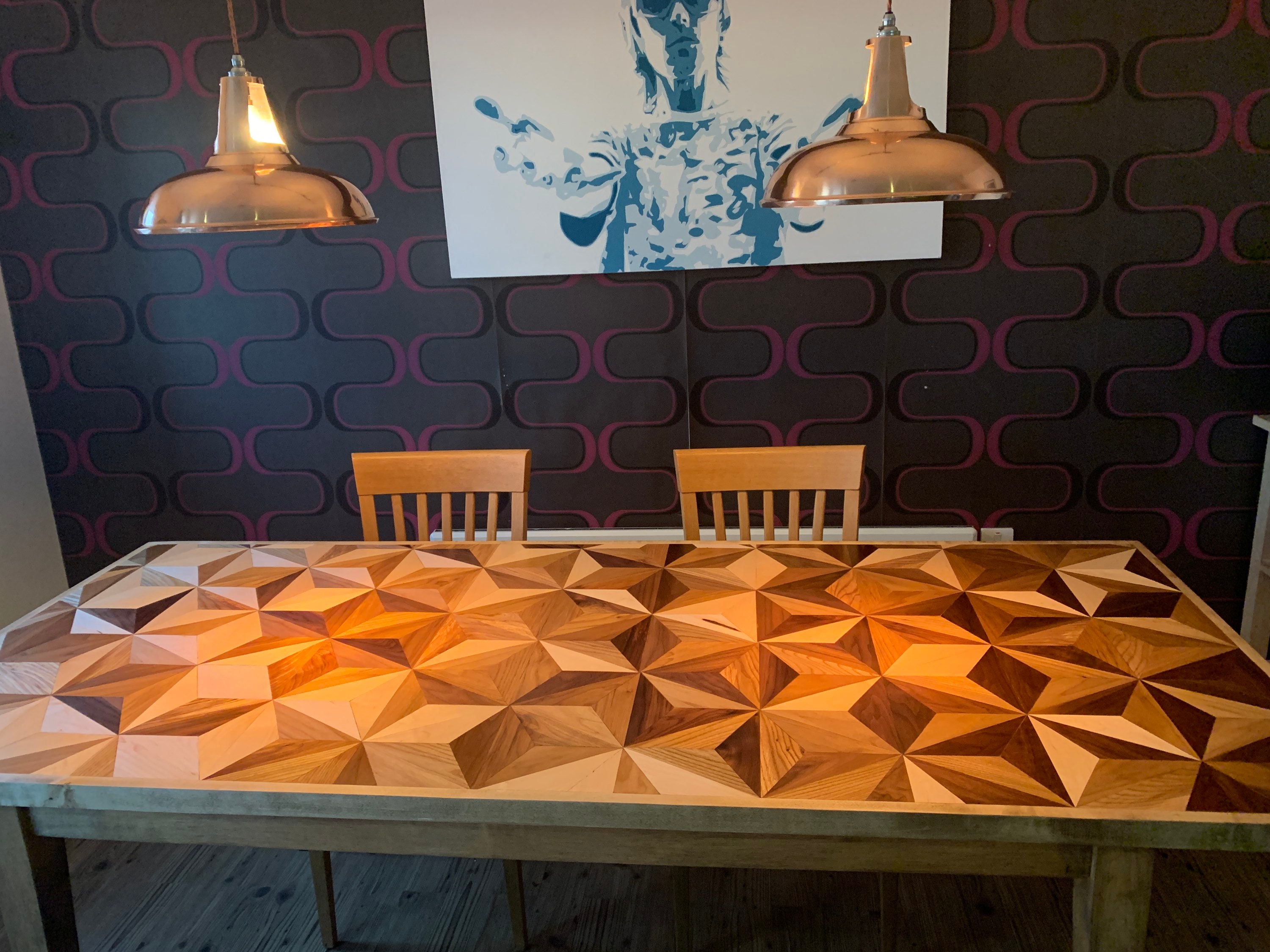 Geometric table bespoke sizes / made to measure. Etsy