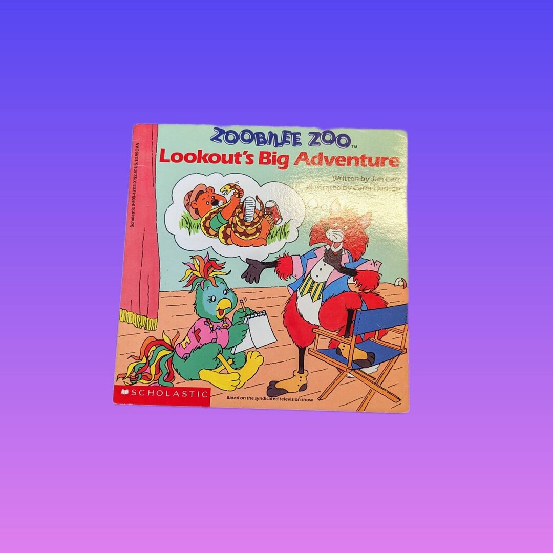Vintage Zoobilee Zoo Book Lookout's Big Adventure Animal Etsy