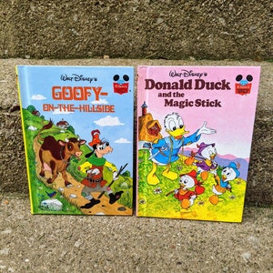 Vintage Disney Books Donald Goofy