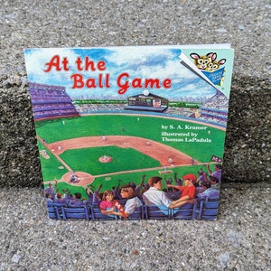 Vintage Baseball Game Kids Book
