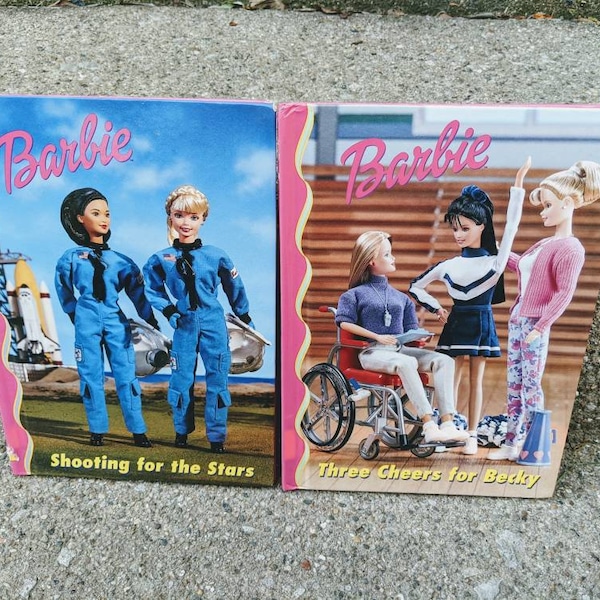 Vintage Barbie Books Nineties Astronaut Cheerleader