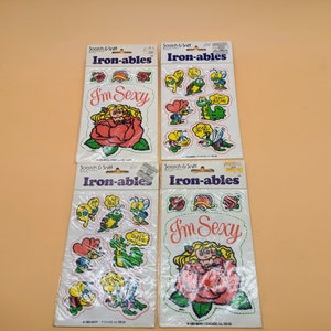Vintage Iron On Scratch n Sniff Hearts Rose
