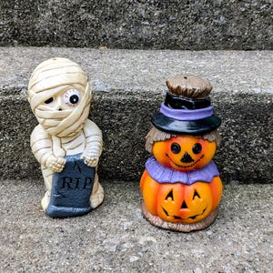 Vintage Halloween Mini Blow Molds Mummy
