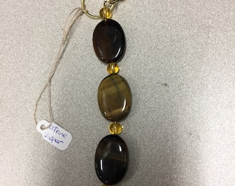 Jasper and Citrine keychain