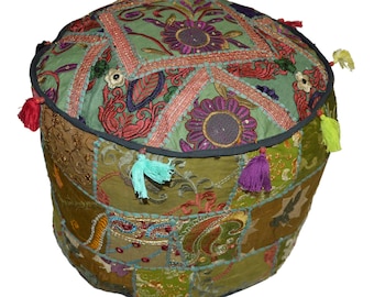 Traditionalplace Ottoman-floor cushion, floor Footstool Cover