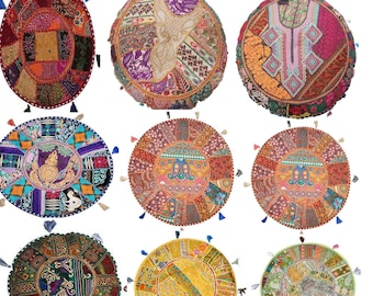 Traditionalplace Ottoman-Floor Pilow Cover, cushion Pouf