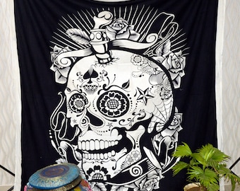 Skull tapestry  Etsy