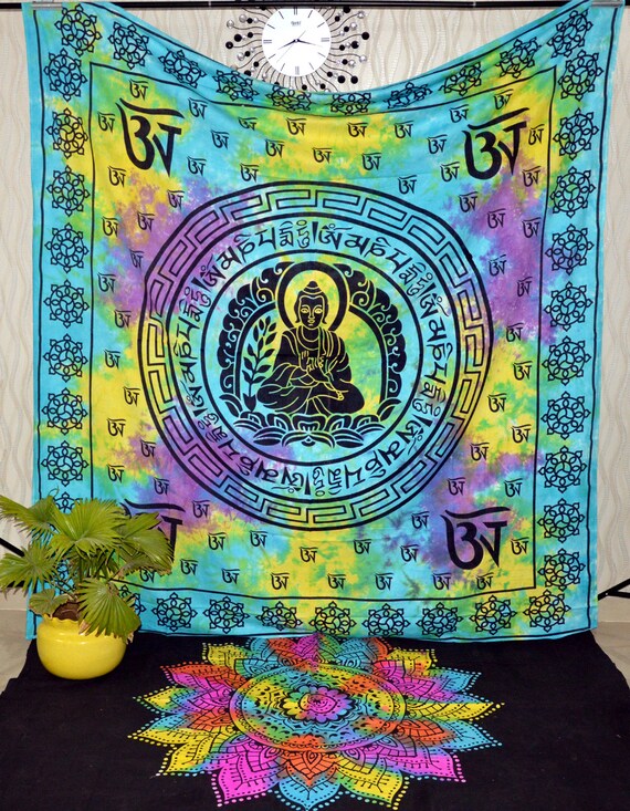 Indian Mandala Buddha Wall Hanging Tapestry Livingroom sheet Bedspread Decor
