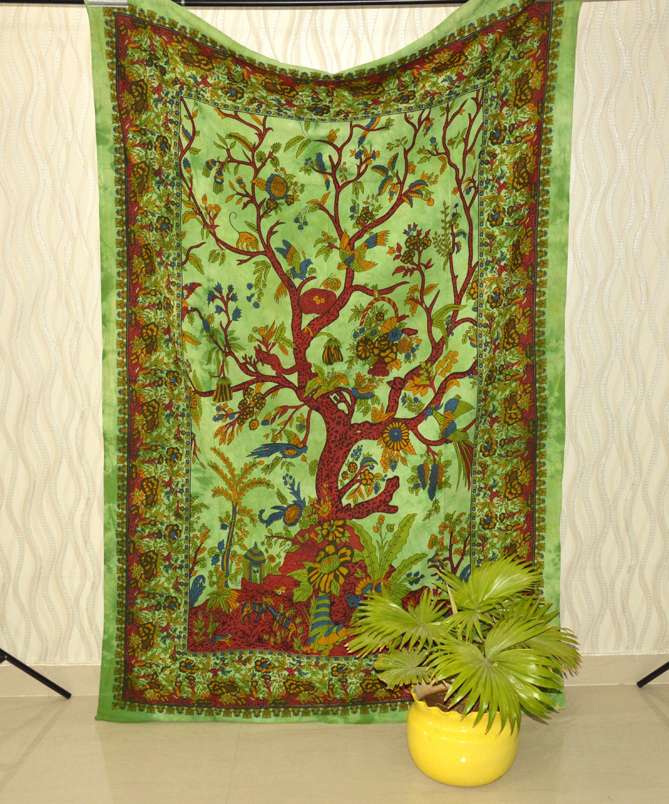 Mandala tapestry Tree of Life wall tapestries Twin size Etsy
