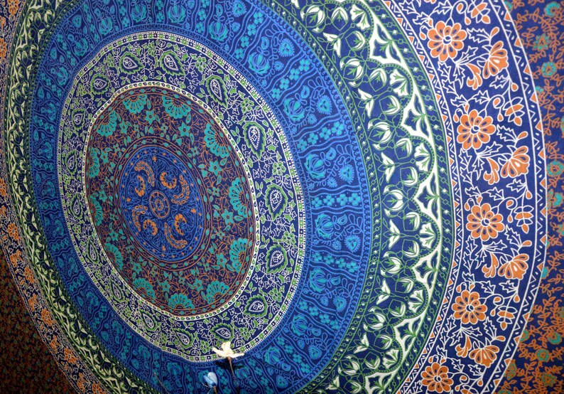 Indian Mandala Tapestry Psychedelic Wall Hanging Boho Hippie Indian Mandala Tapestry Psychedelic Wall Hanging Boho Hippie Decor